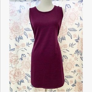 32 Degrees Burgundy Short Sleeve Dress w/ Pockets